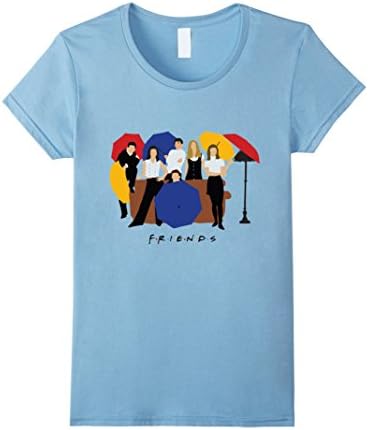 Women's FRIENDS TV SHOW T-SHIRT Small Baby Blue