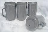 4 New Insulated Travel Aladdin Mugs 34 oz. - Four (4) Gray Mugs