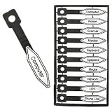 Kableflags KFA025 Cable Identification Tags (Computer Cables Pack)