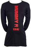 Spoilt Rotten - MUMMY2BE - Long Sleeve Slogan Clothes Maternity T-Shirt BLACK, Medium, M