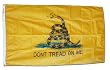 Gadsden - 3' x 5' Nylon Dont Tread on Me Flag Made in USA By Annin