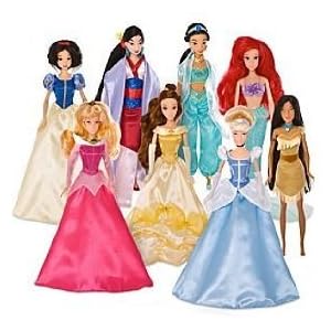 Disney Princess Doll 8 piece Gift Set