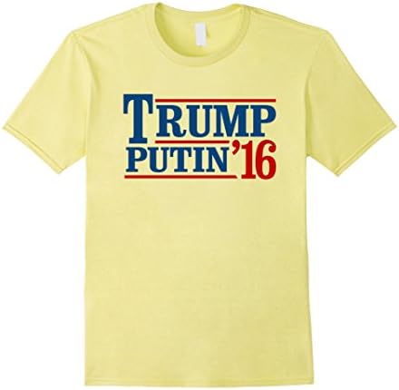 Men's Trump Putin 2016 T-shirt 2XL Lemon