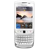 BlackBerry Torch 9800 White Color - 100% Original, Unlocked Phone, with Wi-Fi, 5 MP Camera & Video, Full QWERTY Keyboard, and Slider, Card Slot Up to 32GB