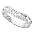 14K White Gold Diamond Ring/Band - 0.50 Ct.