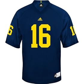 Michigan Wolverines #16 Youth Blue Replica Jersey