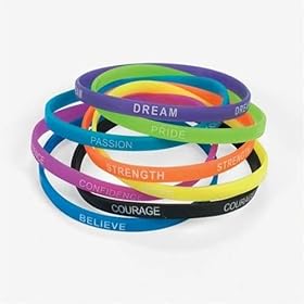  Thin Inspirational Bracelets - 12 per unit