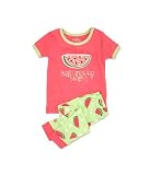 Hatley Naturally Sweet Watermelons Pajama Set, Pink, 24 Months