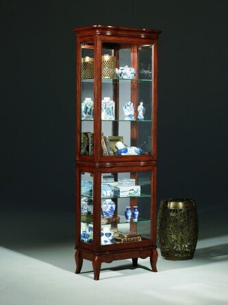 Magnolia Classics Transitional Oak Curio Cabinet
