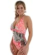 Tommy Bahama 1 Piece SwimSuit Palm Halter Tank Sizes 4 6 8 10 12 14 or 16