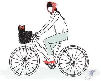 Dog Fashion Living 'Dog on a Bike' Womens Short Sleeve Shirt (Small)