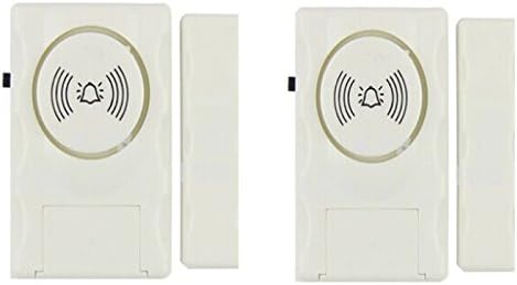 Vinker 2 PACK Wireless Automatic Magnetic Cabinet Door Contact Sensor for Home Security Alarm, Independent Door &amp; Window Alarm (MG-C)