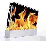 Flame Decorative Protector Skin Decal Sticker for Nintendo Wii Console