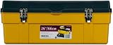 Stack-On GMY-26RPS/4 26-Inch Deluxe Professional Tool Box with Removable Parts Storage Boxes, Black/Yellow