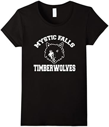 Women's Timberwolves shirt- Vampire diaries salvatore shirt-17 Medium Black