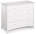Hawthorne 37"w Three plus two Drawer Chest, 31"Hx37"W, WHITE