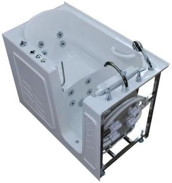 Universal Tubs 4.5 ft. Right Drain Walk-In Whirlpool Bath Tub in White