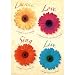 (12x17) Four Daisies Dance Sing Love Live Art Print Poster