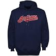 Majestic Cleveland Indians Navy Blue Import Hoody Sweatshirt