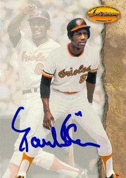 Paul Blair Autographed/Hand Signed Baseball Card (Baltimore Orioles) 1994 Ted Williams Co. #8