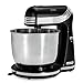 Dash Stand Mixer (Electric Mixer for Everyday Use): 6 Speed Stand Mixer with 3 qt Stainless Steel Mixing Bowl, Dough Hooks & Mixer Beaters for Dressings, Frosting, Meringues & More - Black