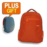 15.6/14/13/12/11 Bright Backpack Orange Laptop Computer Notebook Macbook Case Bag/Gift Camera Pouch by miim