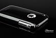 Apple iPhone 3G Metallic Slim Fit Case & Mirror Screen Protection - Titanium