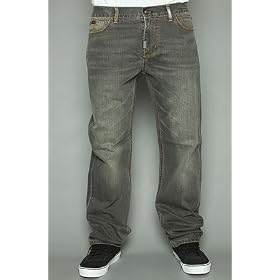 LRG The Grass Roots True Straight Fit Flap Pocket Jean in Gray Wash,Denim for Men