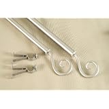 A&F Rod D�cor - A NEW 3 pieces Curtain Rod 120-160 inch Satin Nickel #20 by 
