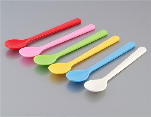 6 Mini Colorful Melamine Spoons