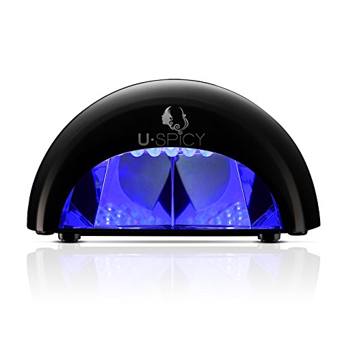 USpicy 12W LED Gel Polish Nail Dryer Manicure Machine, Black