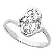 14K White Gold Diamond Ring - 0.17 Ct.