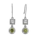 Sterling Silver Hanging CZ Earrings