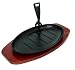 Large oval sizzle platter