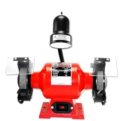 Neiko Professional Grade 8-Inch Bench Grinder with Flexible Light