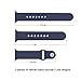Apple Watch Band,Teslasz Soft Silicone Replacement Sports Wristbands Straps for Apple iWatch All Models (Dark blue 38 MM)