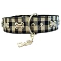 Halsband Murphy braun mit Knochen - Dogs Stars - 7 verschiedene Gr��en