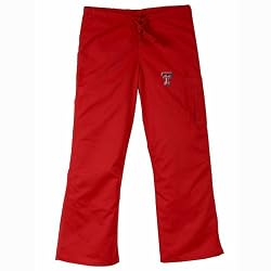 Texas Tech Red Raiders NCAA Cargo Style Scrub Pant (Red)