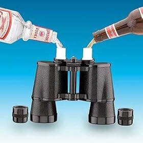 Double Sided Binocular Flask :: Looks Like a real Binoculars