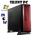 Design Slim PC mit Intel Atom D525 (neue Version) DualCore 2x 1,8Ghz, 2GB DDR3 RAM, 250GB Festplatte, Grafik Intel GMA X3150, 20x DVD-Brenner, GigaLAN, Sound, Windows XP Home