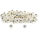 50 Corrugated Beads Sterling Silver Jewelry Beading 3mm