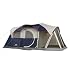Coleman Elite WeatherMaster Tent - 17 x9 6 Person Cabin Tent with LED Light System and Screenroom