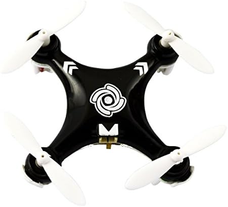 Foxnovo CX-10A 2.4GHz 4CH 6-Axis Gyro 3D Tumbling Headless Mode Mini RC Quadcopter UFO RTF with LED Lights (Black)