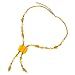 Hannah's Choice Honey Amber Beaded Collar Necklace