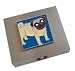pug42  - Tan Pug Travel Jewelry Case