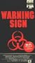 Warning Sign [VHS]