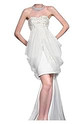 Chiffon/Satin Natural   Waistline Short Evening Dress/Prom Dress/Wedding Dress  with a Watteau Train 