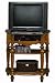 Baymont Tv Stand With Media Storage, 36"Hx36"Wx18"D, ANTIQUE OAK