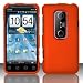 ORANGE Hard Rubber Feel Plastic Case for HTC Evo 3D (Sprint)