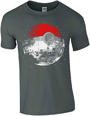 Death Star Pokeball T-Shirt - Pokemon Star Wars Kids Mens Top